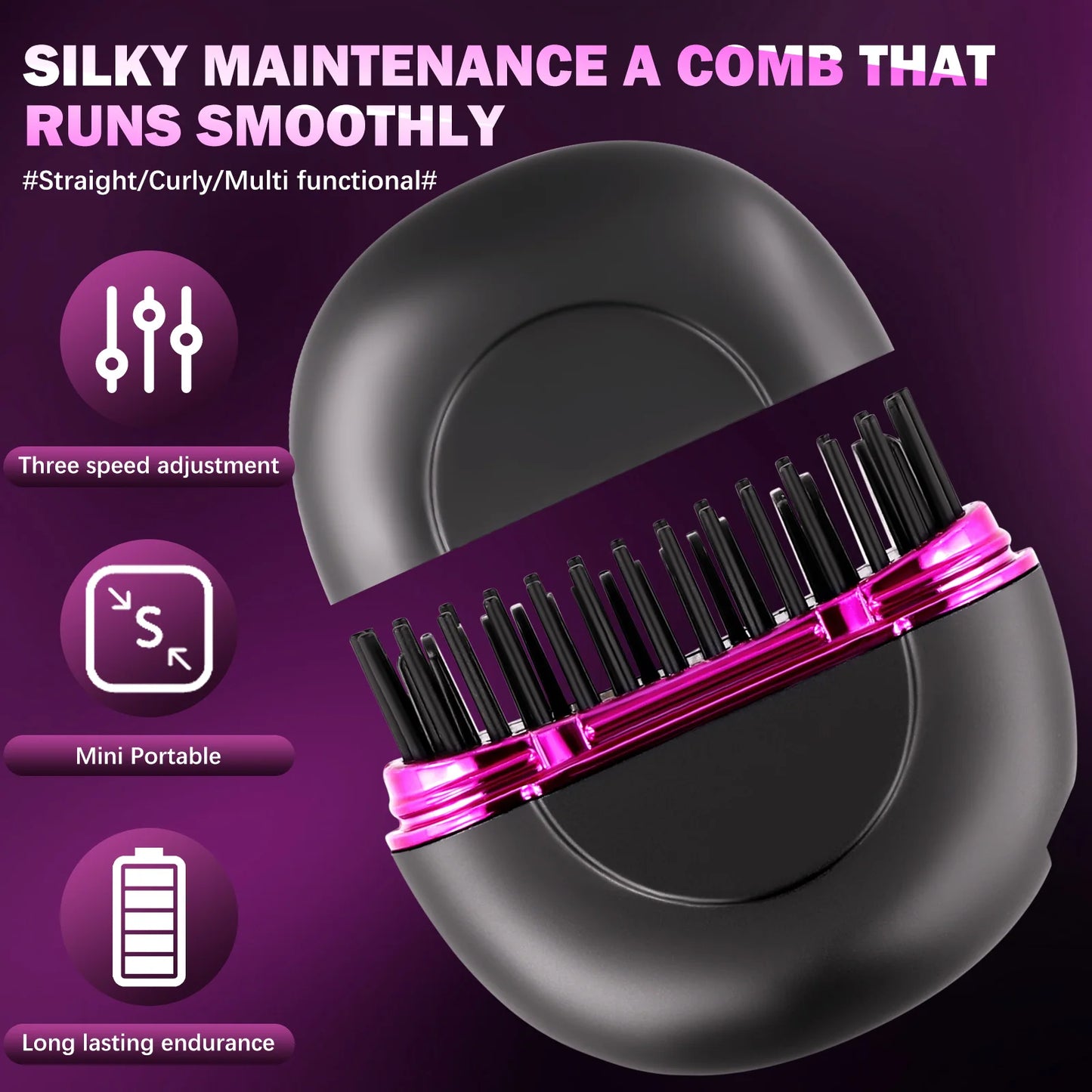 Small Hair Straightener  Hair Brush